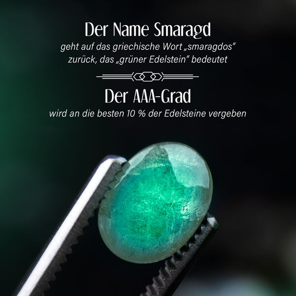 ILIANA AAA Kagem sambischer Smaragd und SI GH Diamant Ring in 750 Gold - 1 ct.  image number 3