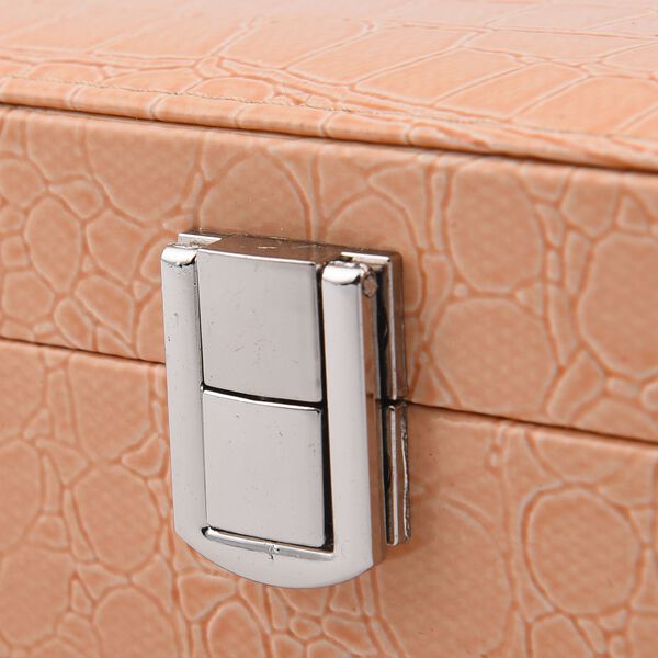 Schmuckkasten mit Kroko-Prägung, Beige image number 6