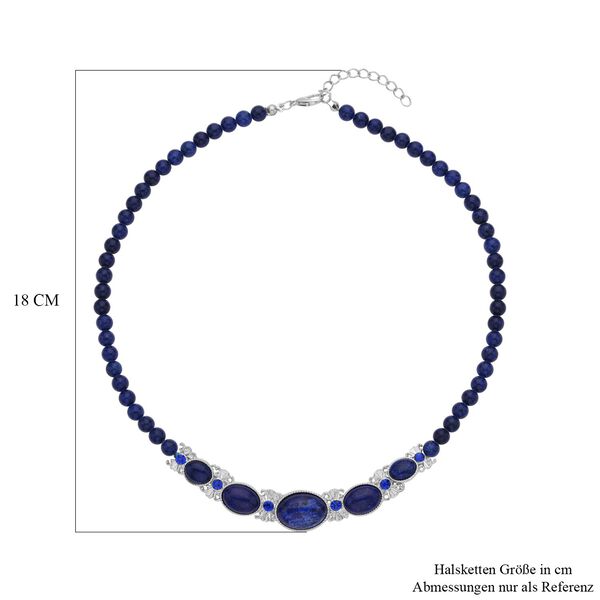 Lapislazuli Halskette, ca. 45 cm, ca. 127,50 ct image number 4