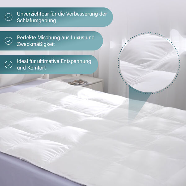 Gänsedaunendecke in Stepp-Optik, 135x200cm image number 2