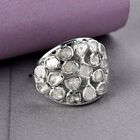 Polki Diamant Ring 925 Silber platiniert  ca. 1,00 ct image number 1