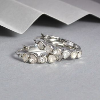 Polki Diamant Creolen - 4,17 ct.