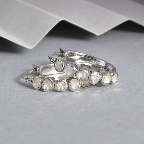 Polki Diamant Creolen - 4,17 ct. image number 2