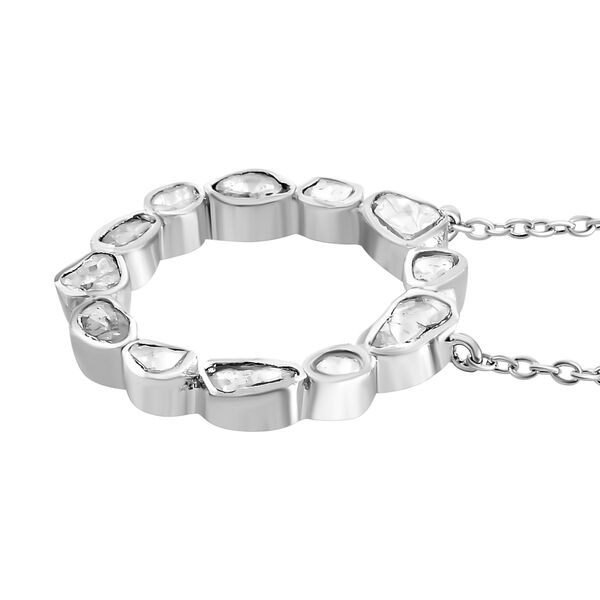 Polki Diamant Halskette, 45 cm - 0,50 ct. image number 4