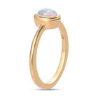 Natürlicher Äthiopischer Opal Ring 925 Silber vergoldet  ca. 0,43 ct image number 4