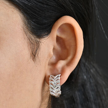 EverTrue Ohrringe mit Diamantakzenten in Silberton