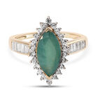 AAA Grandidierit und Zirkon-Ring, 375 Gold  ca. 2,68 ct image number 0