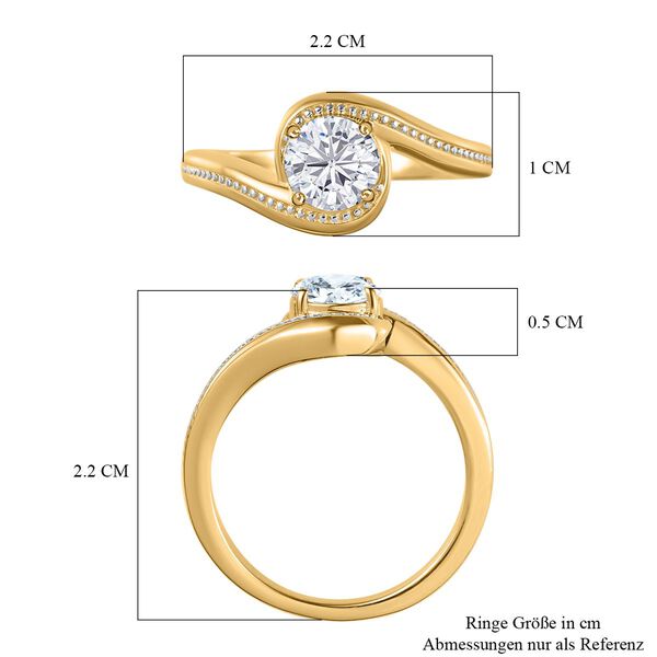 Moissanit Ring,  ca. 0,71 ct image number 5