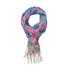 100% Merino Woll-Schal mit Quasten, 70x180cm, Mehrfarbig