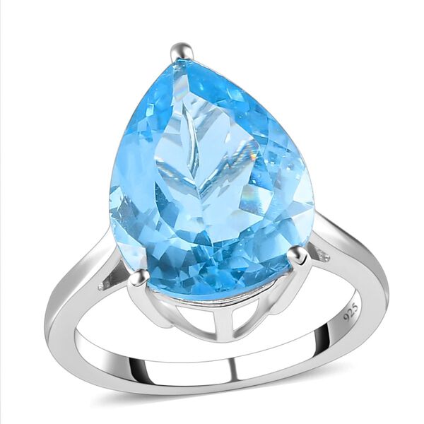 Himmelblauer Topas-Ring - 9,75 ct. image number 4