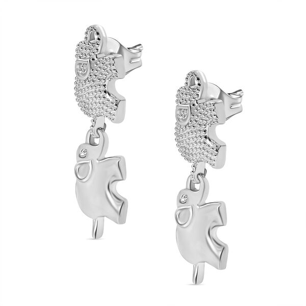 Elefanten-Ohrringe im Designer-Stil image number 4