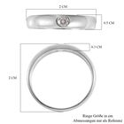LUSTRO STELLA - Weißer Zirkonia-Ring, 925 Silber rhodiniert - 0,30 ct. image number 5