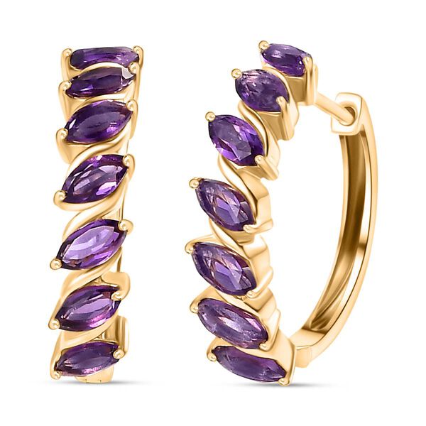 Afrikanische Amethyst-Ohrringe - 3,11 ct.