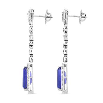 Chairman's Vault Collection - zertifiziert und gepr&uuml;ft RHAPSODY AAAA Tansanit und VS-EF Diamant Ohrringe in 950 Platin - 16,06 ct.
