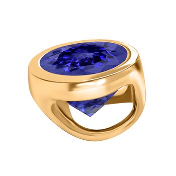 AAAA Tansanit Anh&auml;nger in 585 Gold - 0,90 ct.