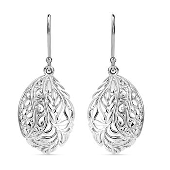 Royal Bali Kollektion -Ohrringe mit Blatt-Motif in 925 Silber