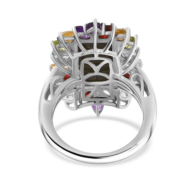 Boulder Opal Triplett und Multi-Edelstein-Ring - 8,03 ct. image number 6