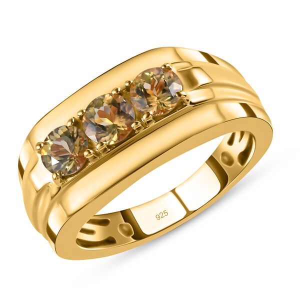 Nat&uuml;rlicher, goldener Tansanit-Ring - 1,16 ct. image number 4