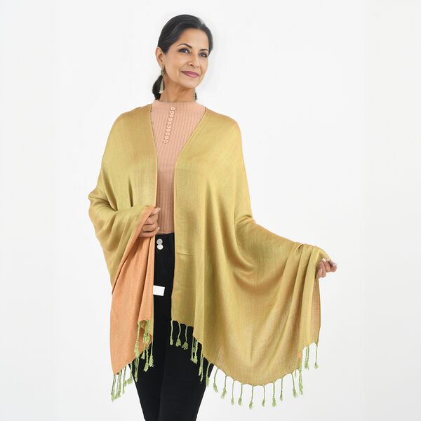 Doppelgewebter Schal, Nude image number 3