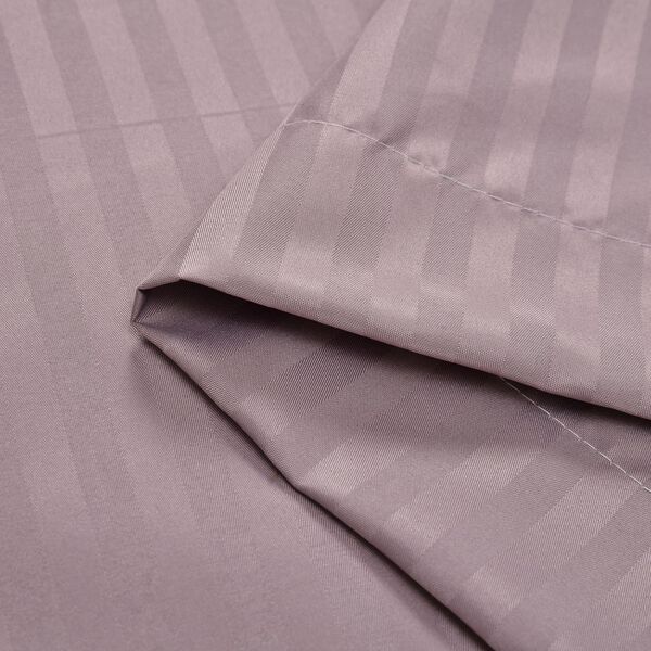 Bettw&auml;sche-Set aus 80% Baumwolle mit Satin-Streifen, 135 x 200 cm und 80 x 80 cm, Lavendel image number 6