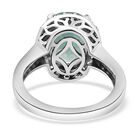 Grandidierit und weißer Zirkon-Ring, 925 Silber platiniert  ca. 4,39 ct image number 5