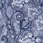 1-lagige Flanell bedruckte Decke, Paisley-Muster, Größe 150x200 cm, Blau image number 1