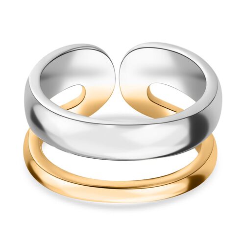 Zweifarbiger Ring im Stacking-Stil image number 0