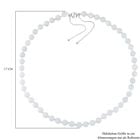 Weiße Jade Halskette ca. 45 cm 925 Silber rhodiniert ca. 208.95 ct image number 4