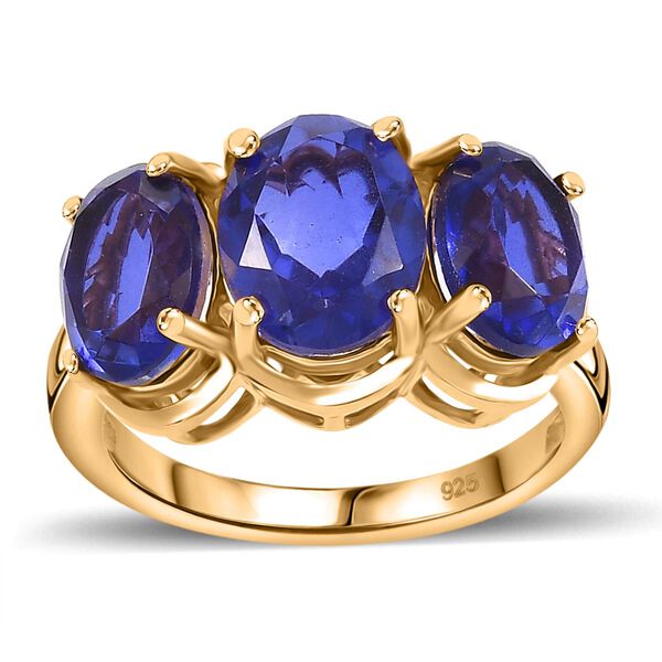Tansanit-Farbe Quarz Ring - 4,90 ct. image number 4