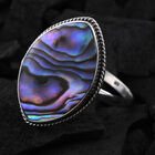 Royal Bali Kollektion - Abalone Muschel Ring 925 Silber (Größe 16.00) image number 1