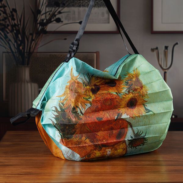 Shopper Tasche mit "Sunflowers" van Gogh Design, 40x30x12cm, , van Gogh image number 1