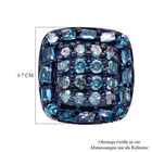 Blaue Diamant Ohrringe, 925 Silber platiniert, ca. 0.33 ct image number 4