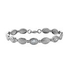 Himmelblaues Topas Armband, ca. 20 cm, Edelstahl ca. 2,82 ct