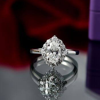 LUXURIANT VS Labor Diamant Ring in 950 Platin - 1,50 ct.