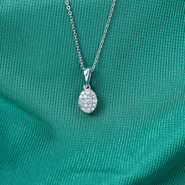 LUXURIANT DIAMOND - Lab Grown Diamant SI-GH Schmuckset ca. 50 cm 925 Silber Rhodiniert ca. 0,15 ct. image number 1