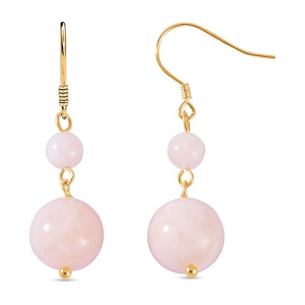 Rosa Morganit Perlen 50cm Halskette und Ohrringe- 466,65 ct. image number 6