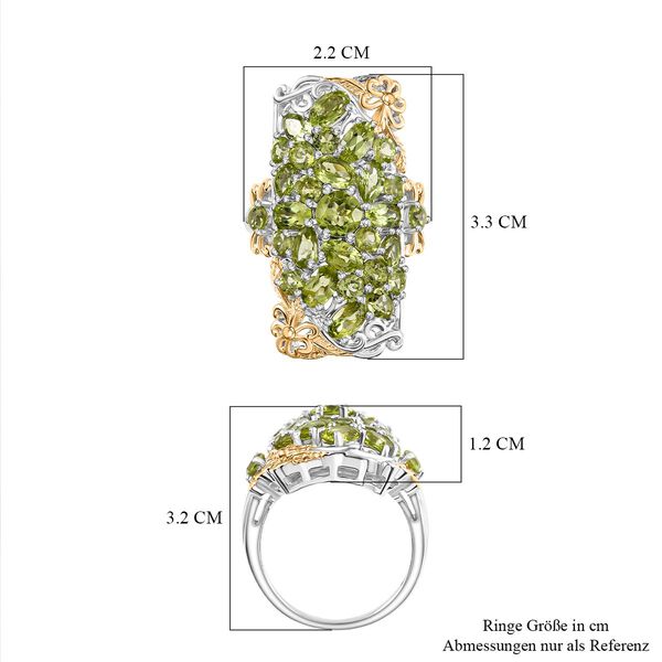 D&rsquo;Joy Peridot zweifarbiger Ring - 5,34 ct. image number 6