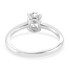 LUSTRO STELLA Hergestellt mit ZIRKONIA Solitär Ring 925 Silber Platin-Überzug (Größe 16.00) ca. 1,14 ct image number 4