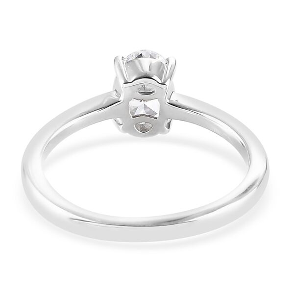 LUSTRO STELLA Hergestellt mit ZIRKONIA Solitär Ring 925 Silber Platin-Überzug (Größe 16.00) ca. 1,14 ct image number 6