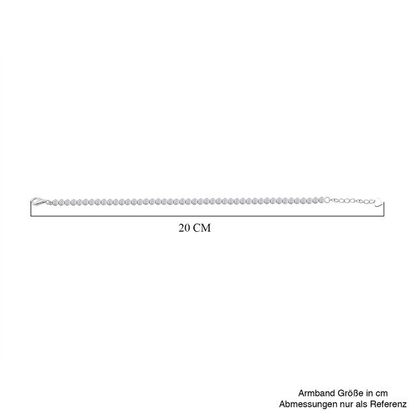 LUSTRO STELLA wei&szlig;es Zirkonia Armband, 18cm image number 4