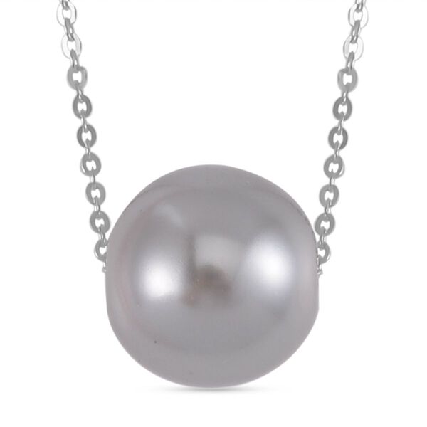 Graue Muschelkernperle 43cm Halskette - 6 ct.