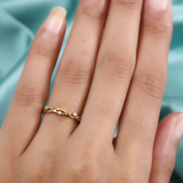 Wei&szlig;er Diamant P Ringe 925 Silber ca. 0,05 ct. image number 3