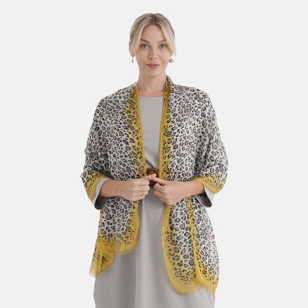 LA MAREY Signature Set mit Seidenschal und Seidentropfen-Ohrringen, 100% Maulbeerseide, 65 x 170 cm, Orange image number 1