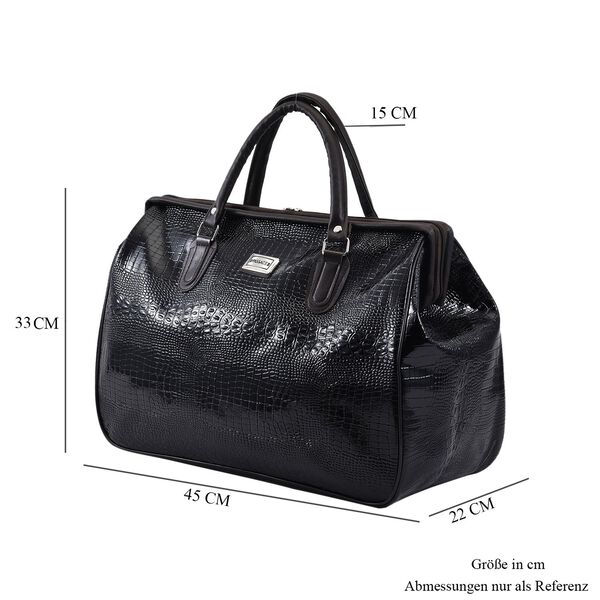 PASSAGE -  Reisetasche aus Kunstleder, 45x20x32cm, schwarz image number 7