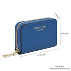 SENCILLEZ Geldbörse aus 100% echtem Leder und RFID Schutz, Größe 12x2x8 cm, Blau image number 5