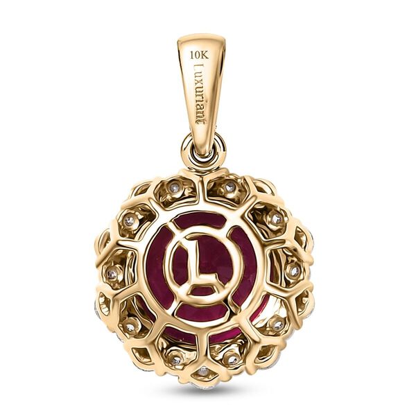 LUXURIANT DIAMOND- zertifiziert und gepr&uuml;ft AAA Labor Bixbit und Labor Diamant Anh&auml;nger in 417 Gold - 5,69 ct. image number 4