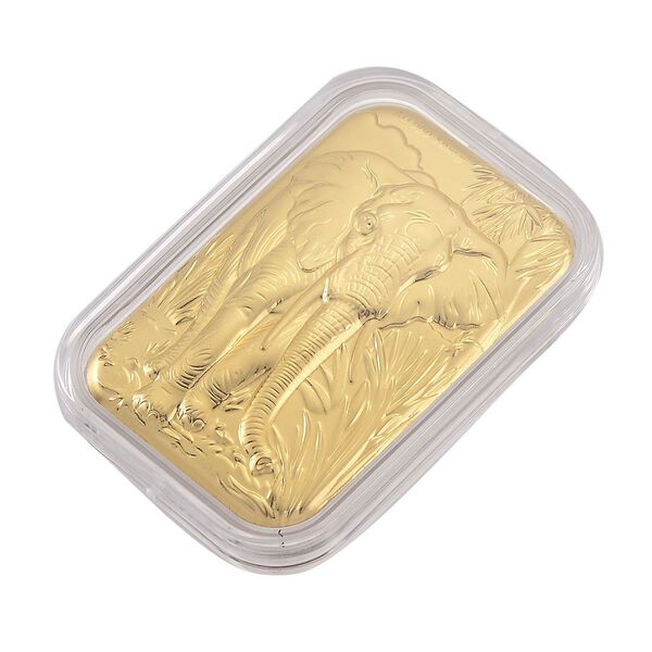 EXKLUSIVES GESCHENK 999er Goldbarren mit Elefant-Motiv, 10mg image number 3