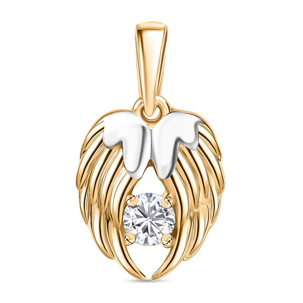 D&rsquo;Joy zweifarbiger Moissanit Anh&auml;nger - 0,20 ct.