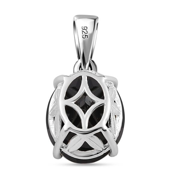 Schwarzer Spinell Anhänger, 925 Silber, ca 6,23 ct image number 5