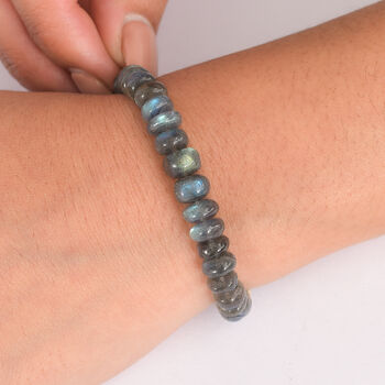 D'Joy AAA Labradorit 19+5cm Armband - 60 ct.